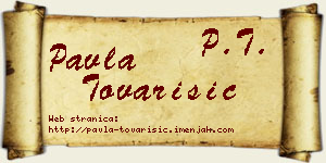 Pavla Tovarišić vizit kartica